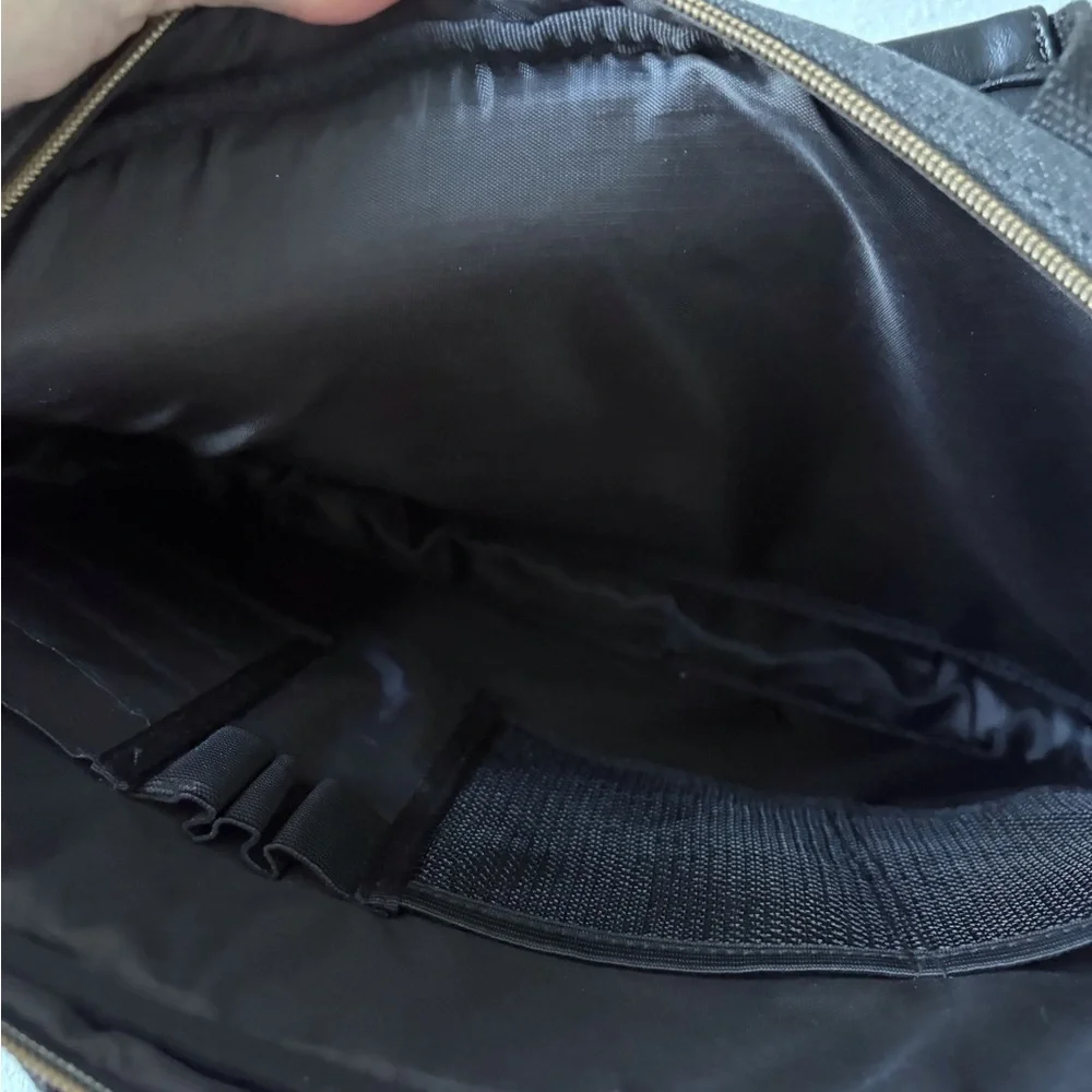 Eddie Bauer‎ Charcoal Black Messenger Bag Handle Shoulder Strap Office School